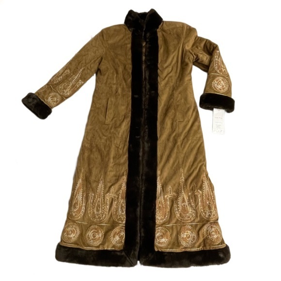 Pamela McCoy Jackets & Blazers - Vintage 90’s Pamela McCoy Long brown coat women’s size Large